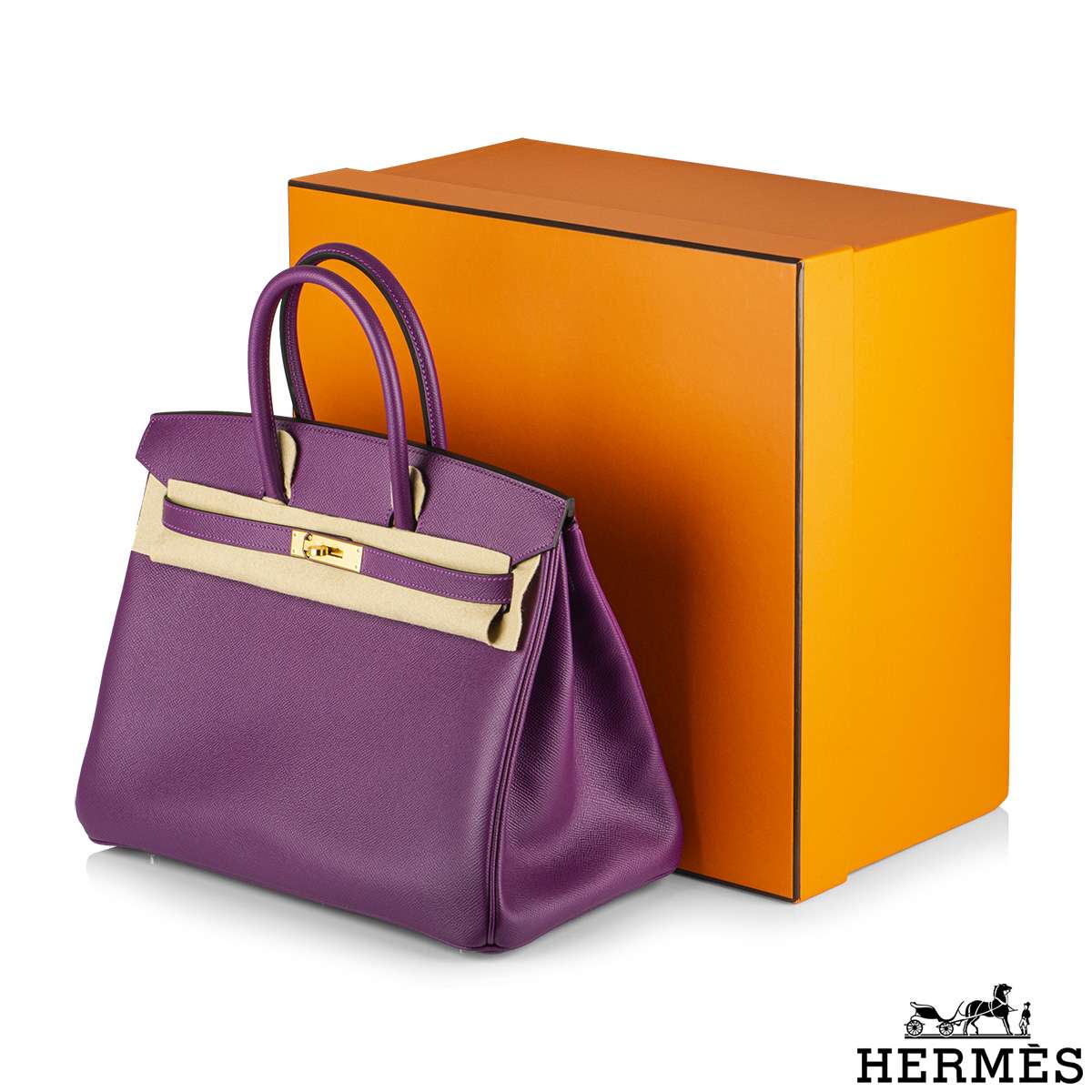 Hermes, Birkin 35, P9 Anemone, Epsom Calfskin leather